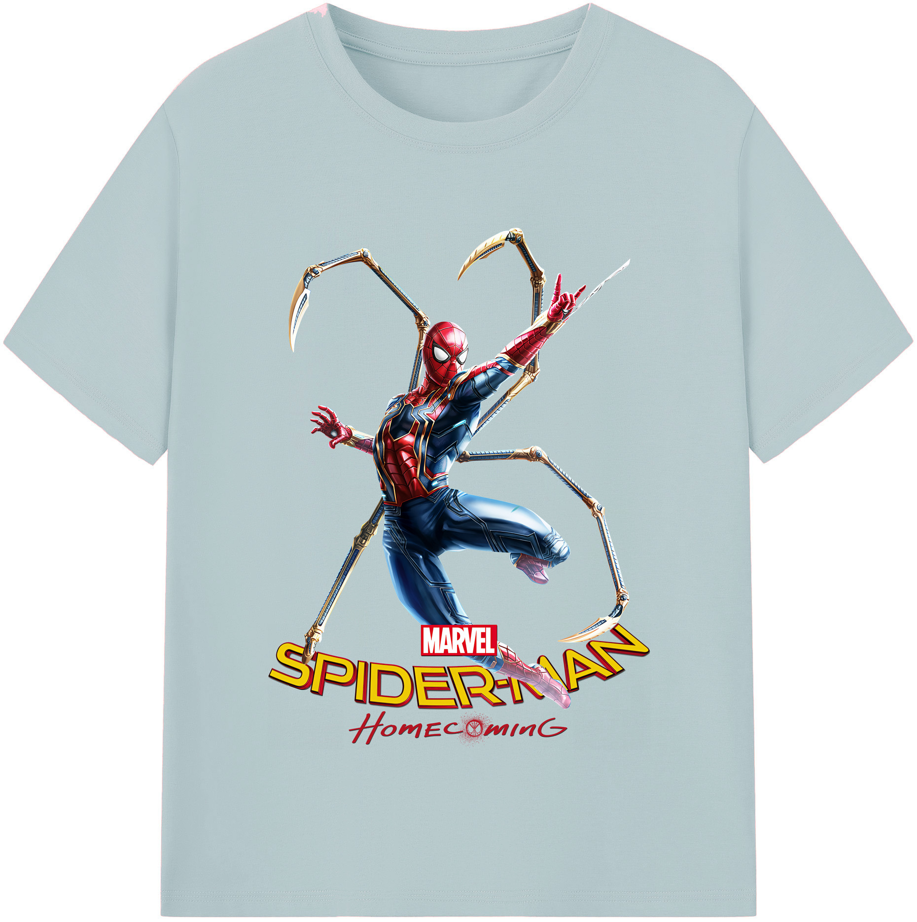 （画像用） Spider Man スパイダーマン 綿100％半袖Tシャツ（フロントプリント）